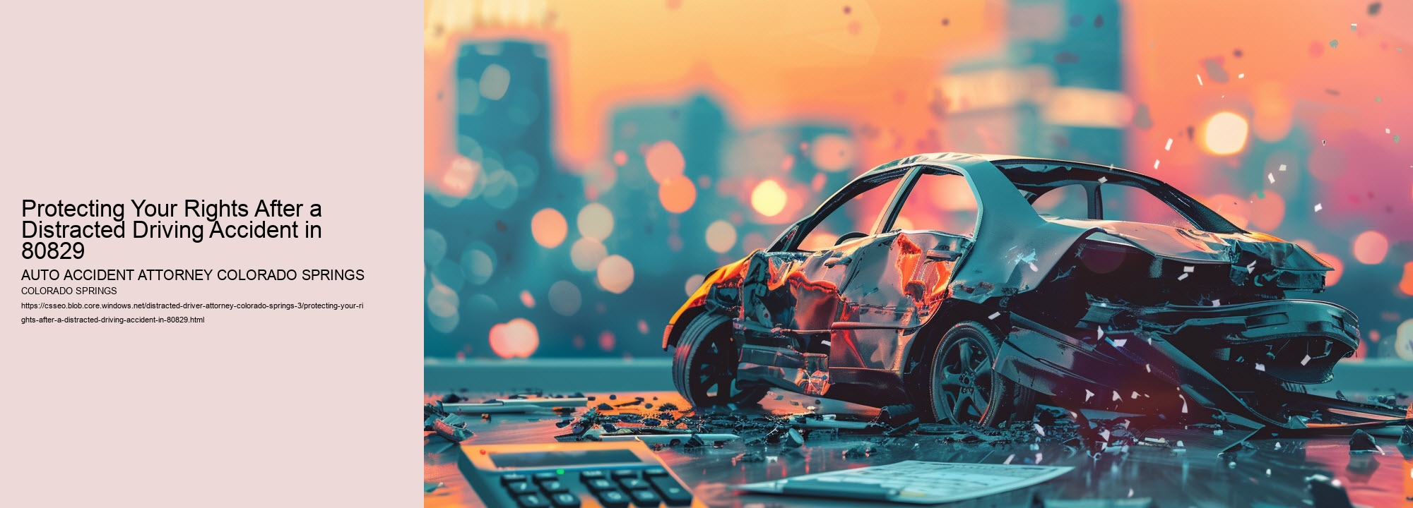 Protecting Your Rights After a Distracted Driving Accident in 80829