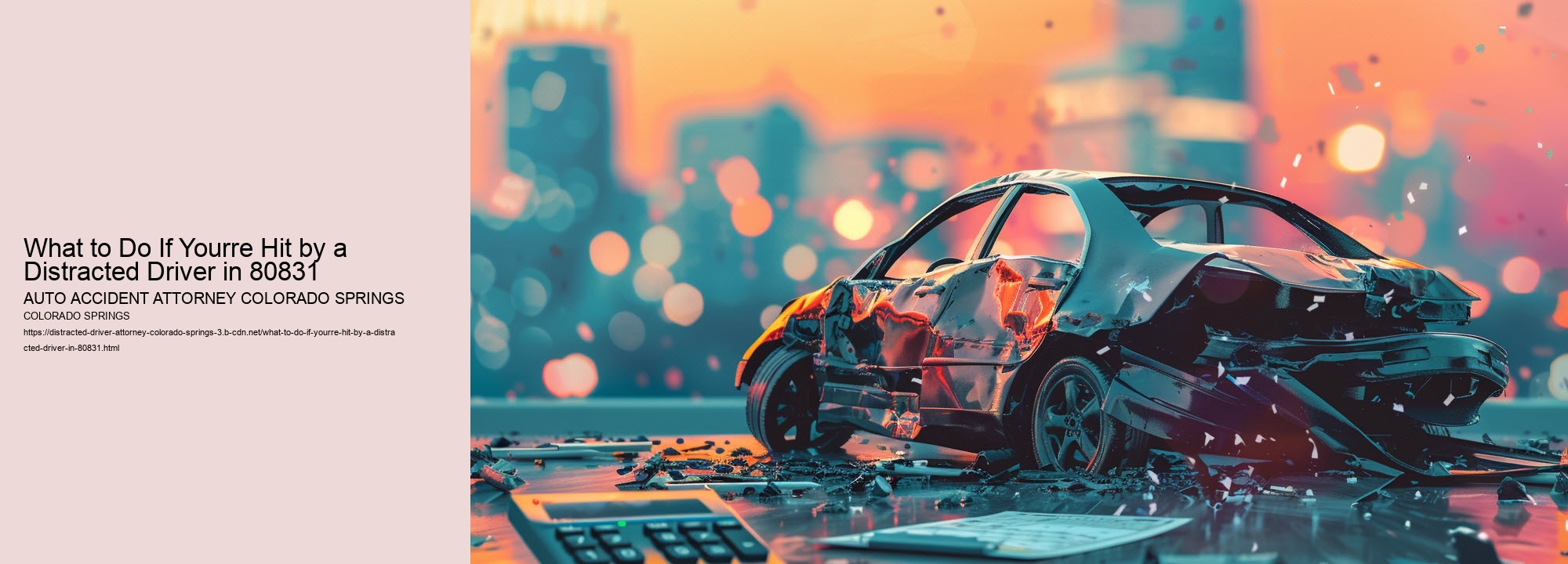 What to Do If Yourre Hit by a Distracted Driver in 80831