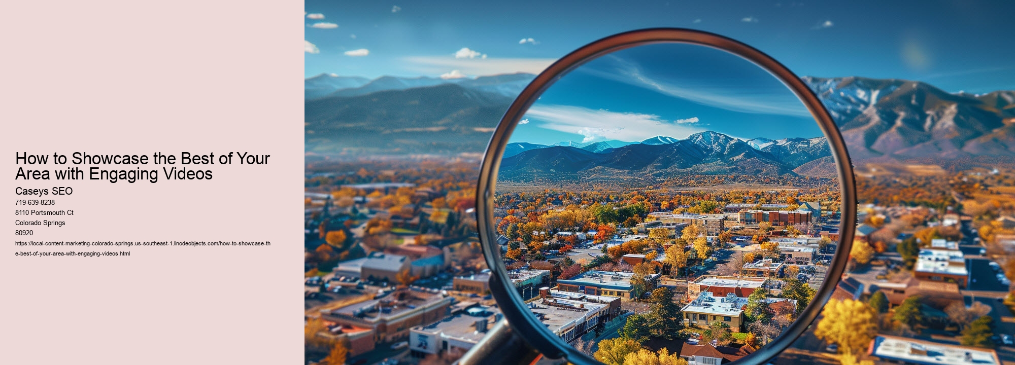 How to Showcase the Best of Your Area with Engaging Videos