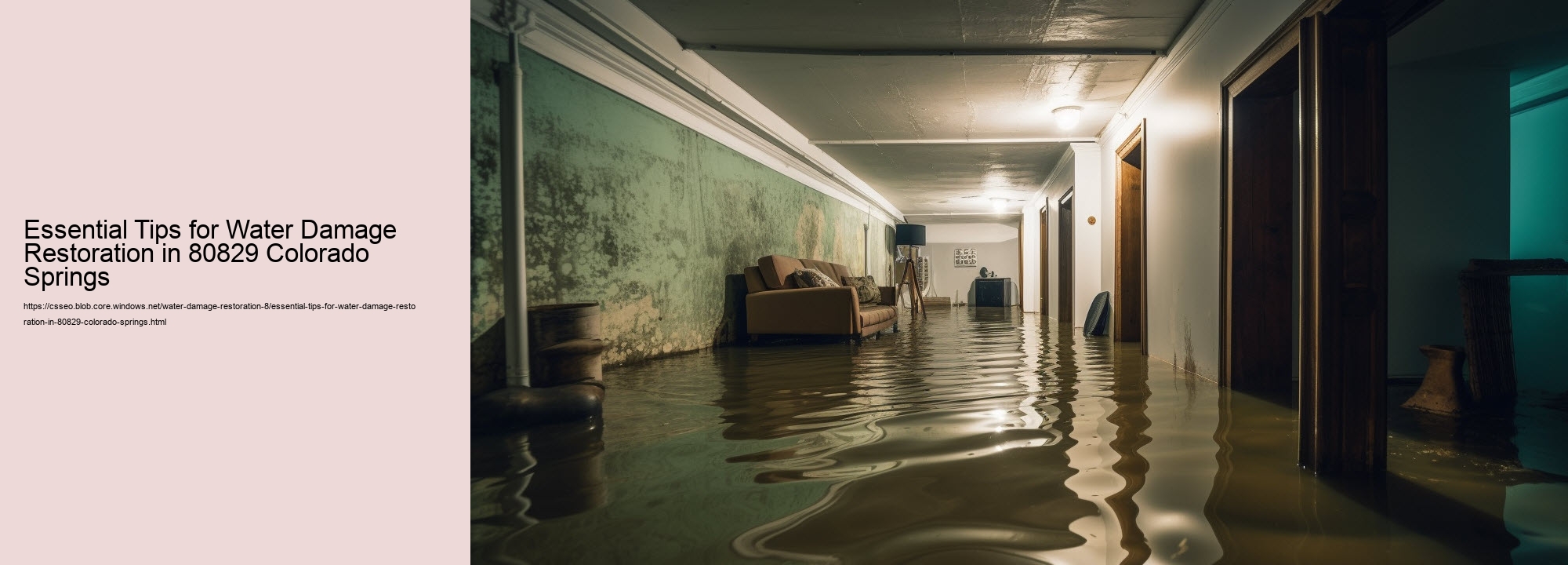 Essential Tips for Water Damage Restoration in 80829 Colorado Springs