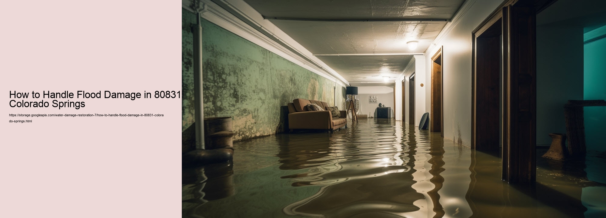 How to Handle Flood Damage in 80831 Colorado Springs
